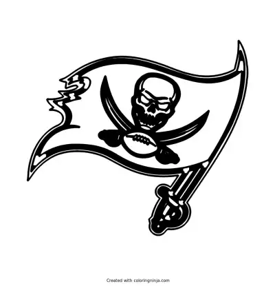 Tampa Bay Buccaneers Logo Coloring Page