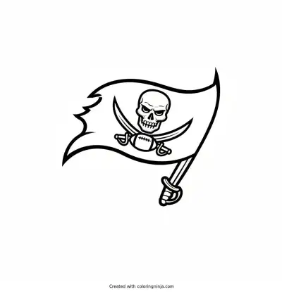 Tampa Bay Buccaneers Logo Coloring Page