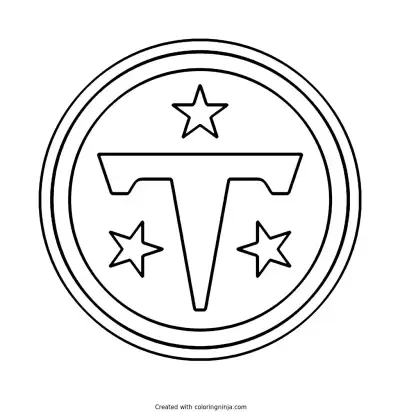 Tennessee Titans Logo Coloring Page