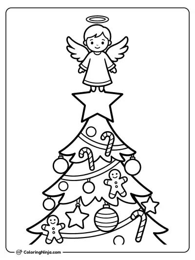 Ángel en la Punta del Árbol