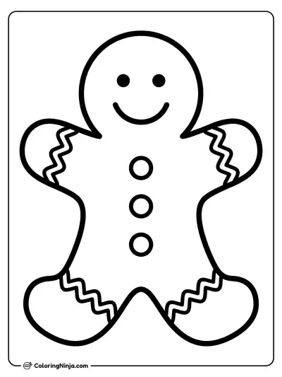Galleta Clásica de Hombre de Jengibre