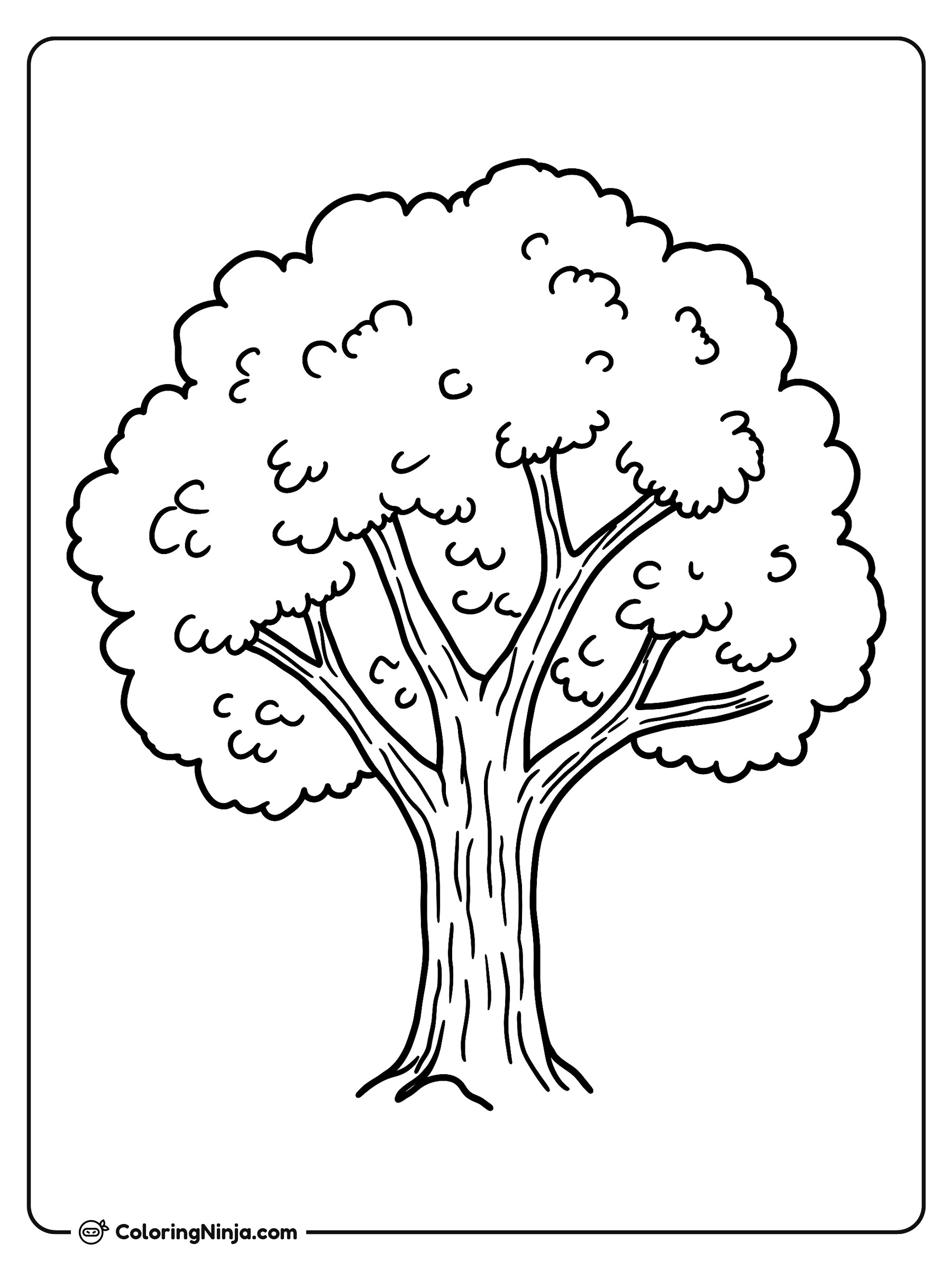 A Tree Coloring Page