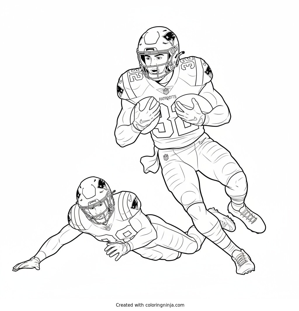 TreVeyon Henderson Breaking Free Coloring Page