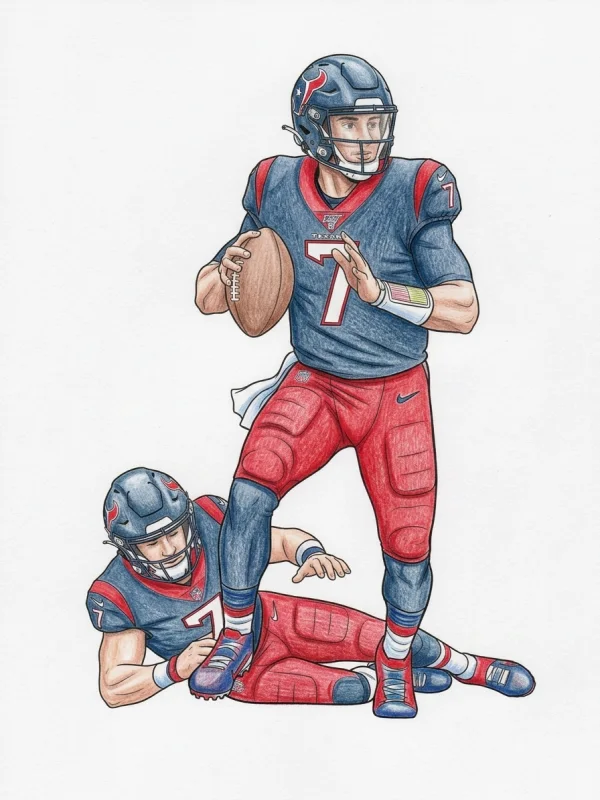 C.j. Stroud coloring page colored in with pencils