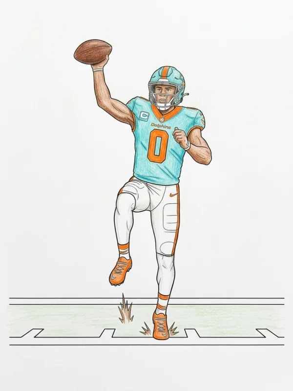 Ollie Gordon Ii coloring page colored in with pencils